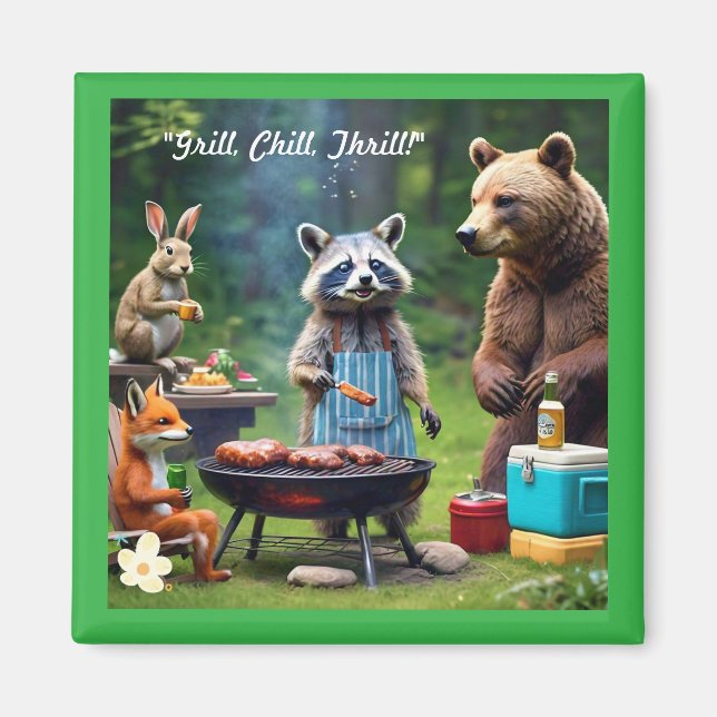 "Vild Friends BBQ Co." Magnet (Framsidan)