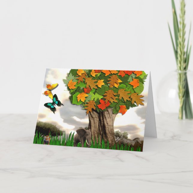 Vild Friends Birthday Card Kort (Framsida)