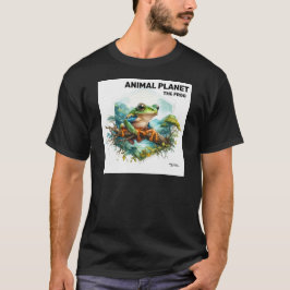 Vild Frog in Nature Prated - Animal Art T Shirt