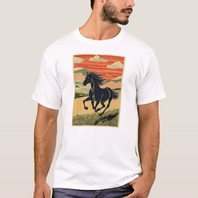 vild Gallop T Shirt (Framsida)