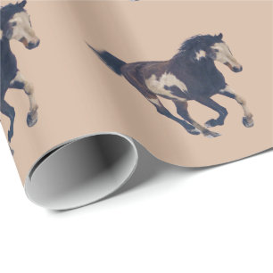 Vild Galloping Pinto American Paint Horse Presentpapper