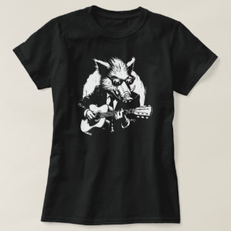 vild-galningen spelar gitarren i sten-bandet t shirt