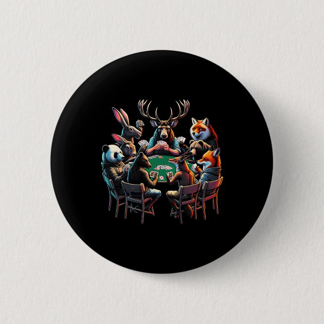 Vild Game Hunting Funny Graphic Tees Knapp (Framsida)