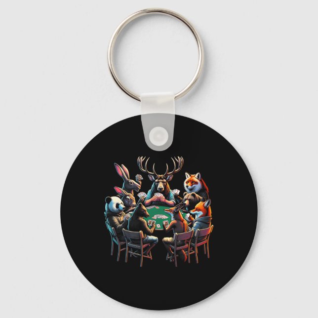 Vild Game Hunting Funny Graphic Tees Nyckelring (Framsida)