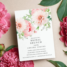 Vild Garden Dahlia Bouquet Möhippa Brunch Bröllop Inbjudningar