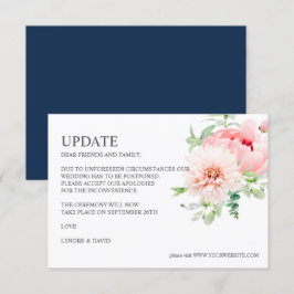 Vild Garden | Dahlia Peony Rosa BRÖLLOP UPDATE Inbjudningar