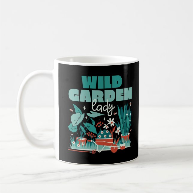 VILD GARDEN DAM CUTE GARDEN MED VÄXTER KAFFEMUGG (Vänster)