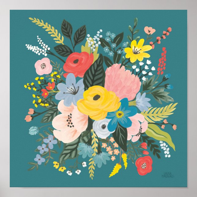 Vild Garden Flowers Poster (Framsidan)