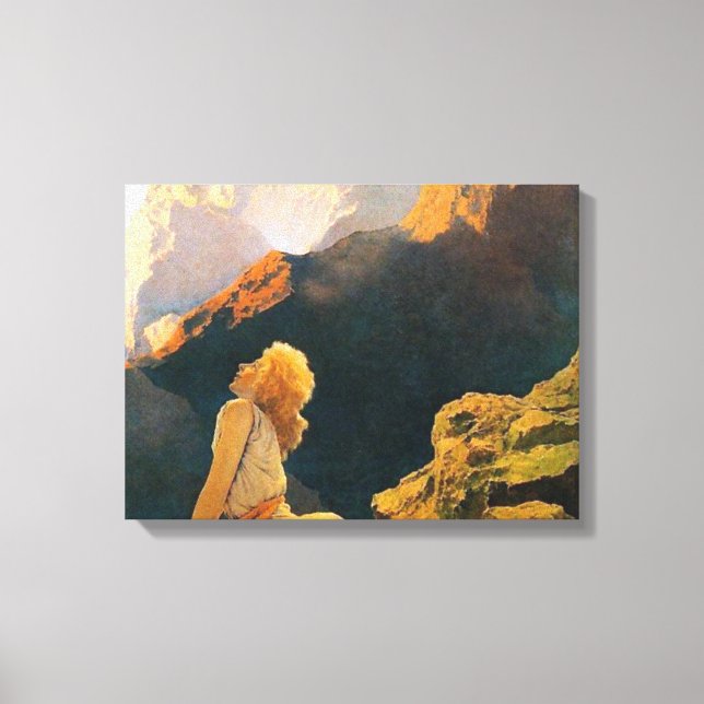 Vild Geese by Maxfield Parrish Canvastryck (Framsida)