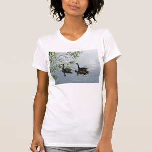 Vild Geese Womens Avslappnad Scoop T-Shirt