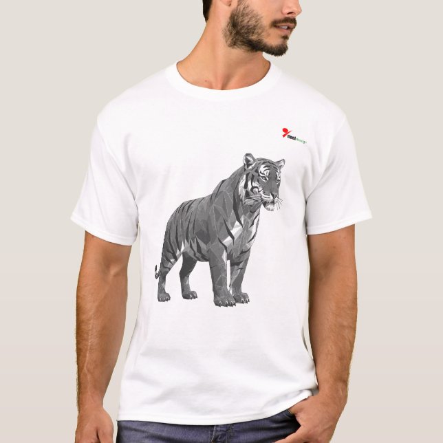 "Vild geometri" Geometrisk djur T-shirt (Framsida)