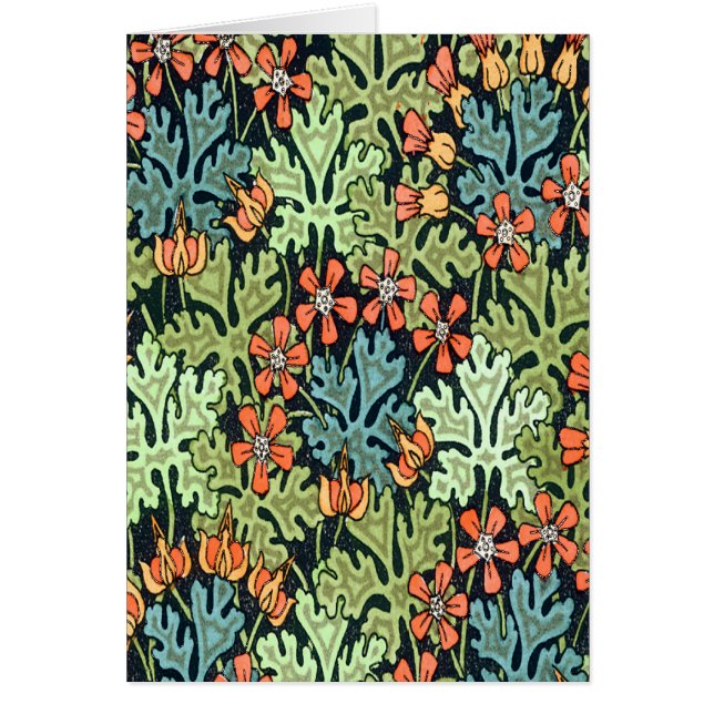 Vild Geranium Hälsningskort (Framsidan)