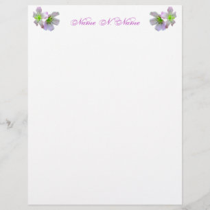 Vild Geranium Series Letterhead Stationery