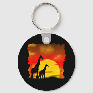 Vild Giraffe Keychain Nyckelring