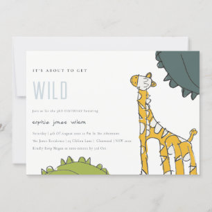 Vild Giraffe Kid tog ut vilken ålder som helst frå Tack Kort