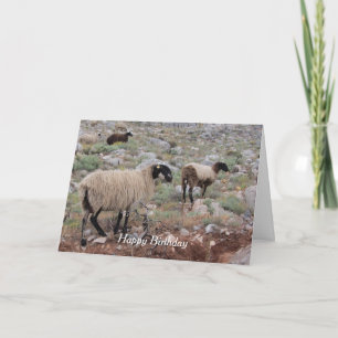 Vild Goats födelsedag Hälsning Kort