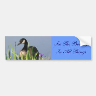 Vild Goose Beauty Inspirational Bumper-märke Bildekal