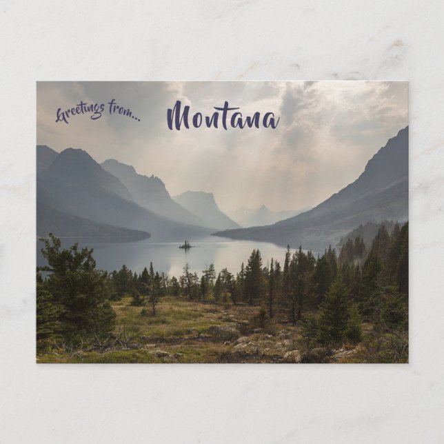 Vild Goose Island Viewpoint Montana Vykort (Framsida)