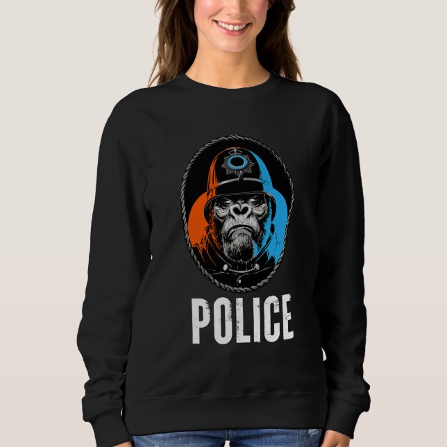 Vild gorillapolitisk illustration   Grafiska mönst T Shirt (Framsida)