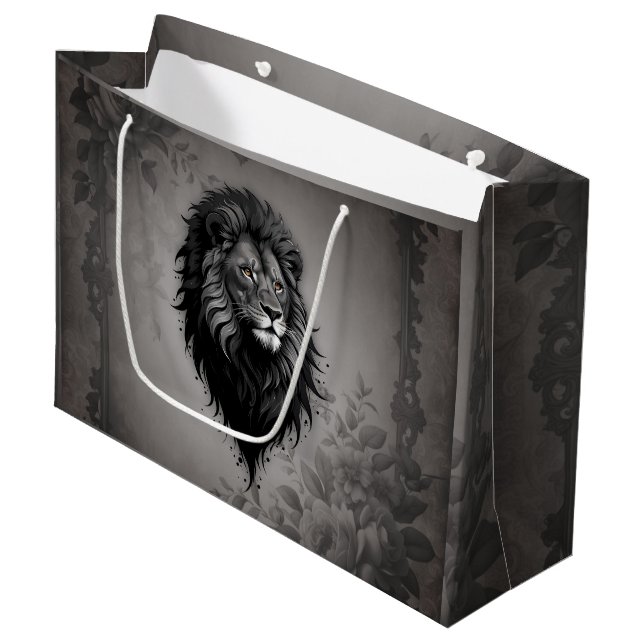 Vild Grace: slående porträtt av en lejon (Framsidan Vinklad)