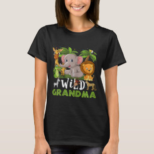 Vild Grandma Jungle Safari Zoo Theme T Shirt