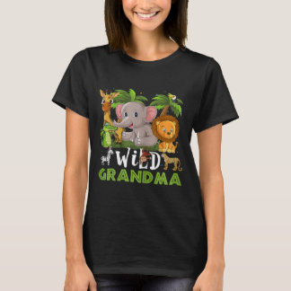 Vild Grandma Jungle Safari Zoo Theme T Shirt