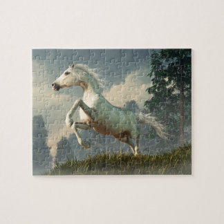 Vild Grått Horse Pussel