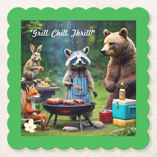 "Vild Grill Gang" Underlägg Papper (Framsida)
