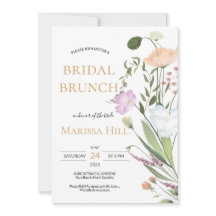 Vild grön Möhippa Brunch-inbjudan