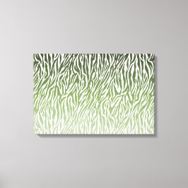Vild Grönt Zebra tryck Ombre