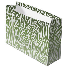 Vild Grönt Zebra tryck Ombre