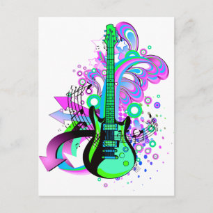 Vild Guitar Vykort