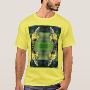 Vild Gult Mullein Flower Abstrakt T Shirt