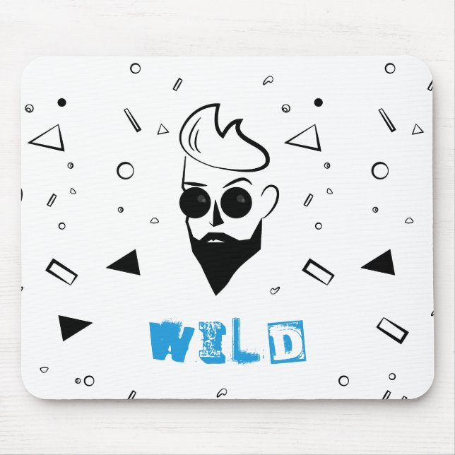Vild Guy - Sketched in Black, White & Blue Musmatta (Framsidan)