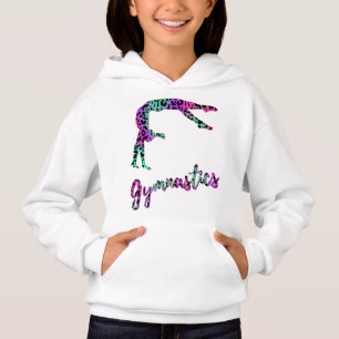 Vild Gymnastics Girl Gymnastika för djurutskrift T Shirt