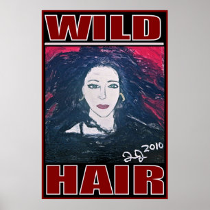 VILD HAIR FÖRENADE KUNGARIKET POSTER