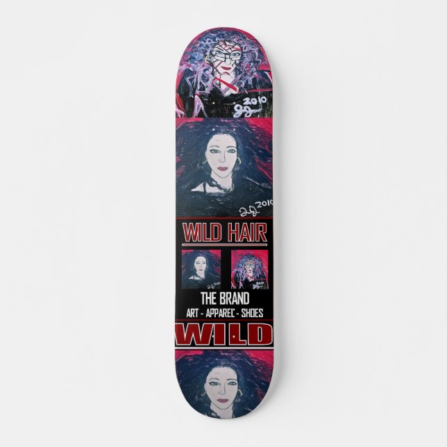 VILD HAIR OLD SCHOOL SKATEBOARD BRÄDA 18 CM (Framsida)