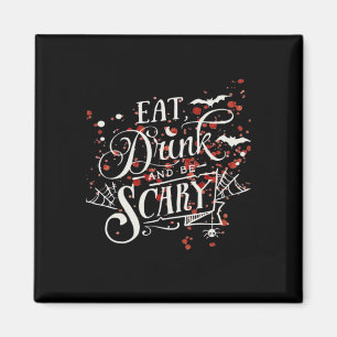 Vild Halloween Kuslig Estetik Grafisk Stil Magnet