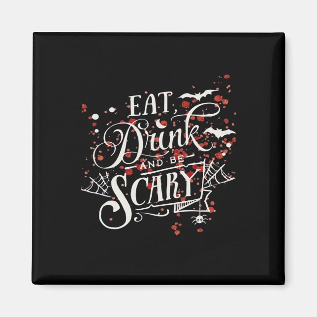 Vild Halloween Kuslig Estetik Grafisk Stil Magnet (Framsidan)