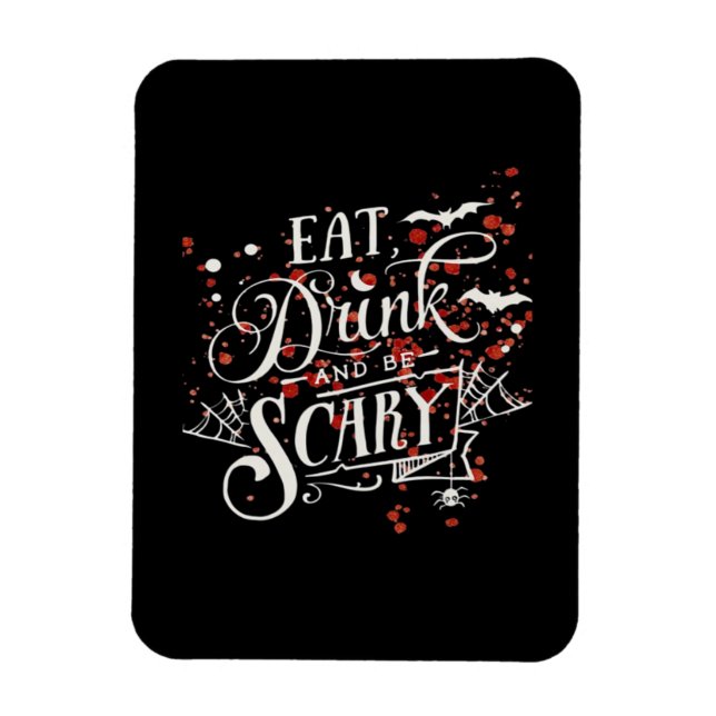 Vild Halloween Kuslig Estetik Grafisk Stil Magnet (Vertikal)
