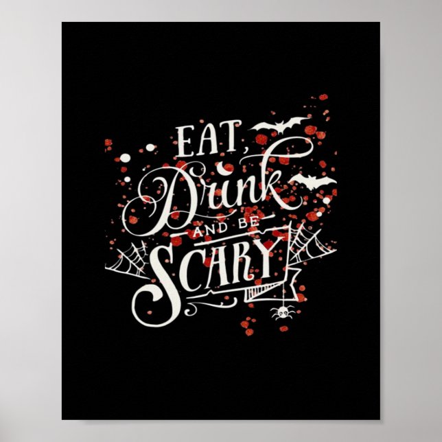 Vild Halloween Kuslig Estetik Grafisk Stil Poster (Framsidan)