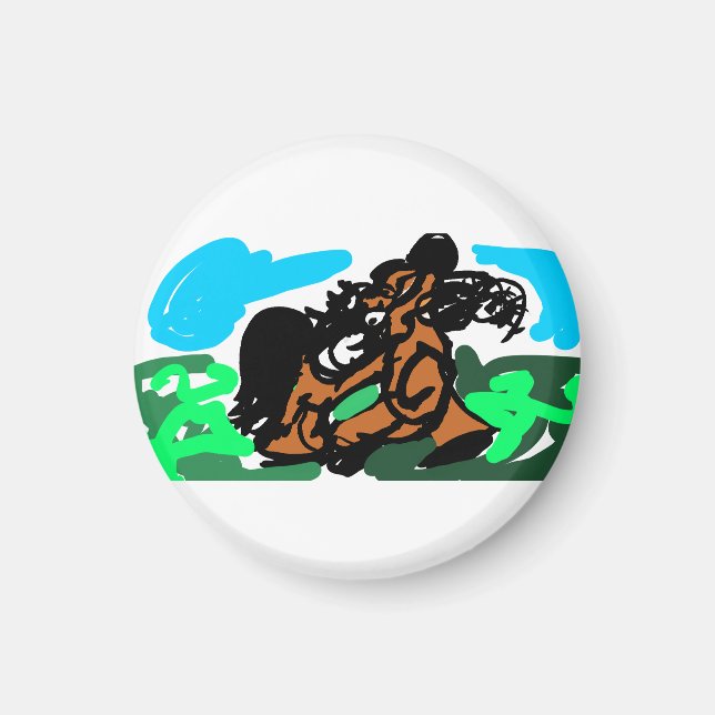 Vild häst  magnet (Framsidan)