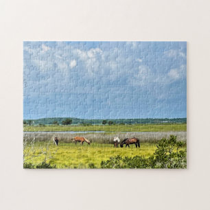 Vild hästar av Assateague Pussel