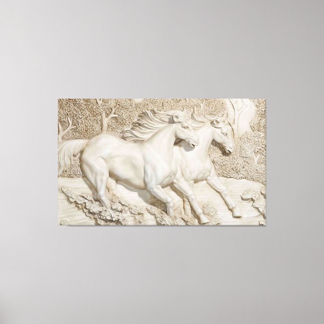 Vild Hästar Canvastryck (Framsida)