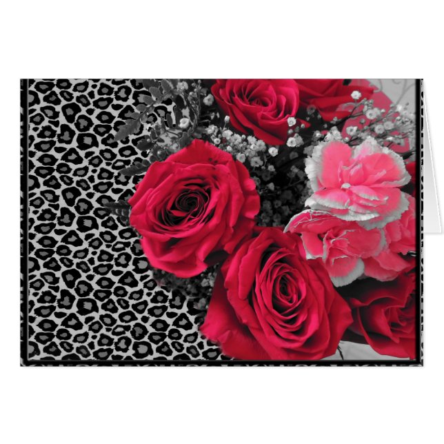 Vild Heart (anpassade) www Hälsningskort (Framsidan Horizontal)