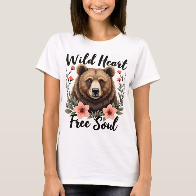 Vild Heart Free Soul T Shirt (Framsida)