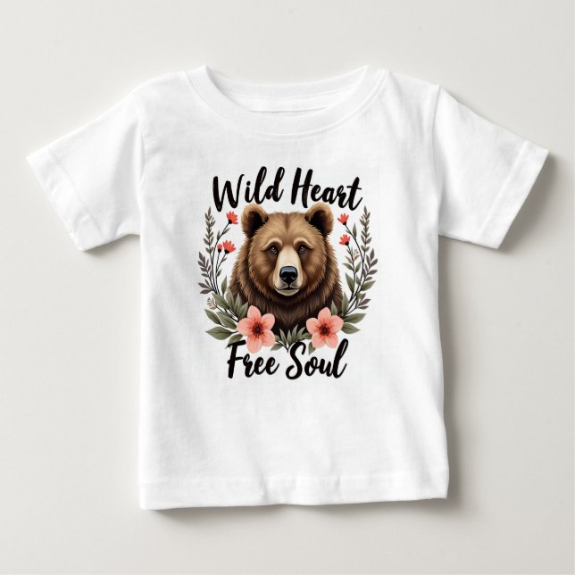 Vild Heart Free Soul T Shirt (Framsida)