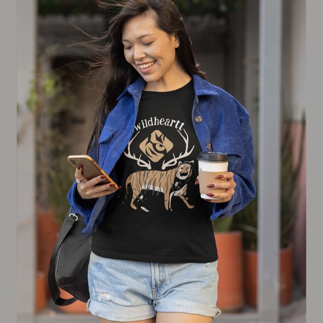 Vild Heart Tiger T Shirt (Skapare uppladdad)