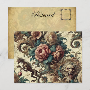 Vild Hearts & Gaunt Hundar - Gothic Victorian Helg Vykort