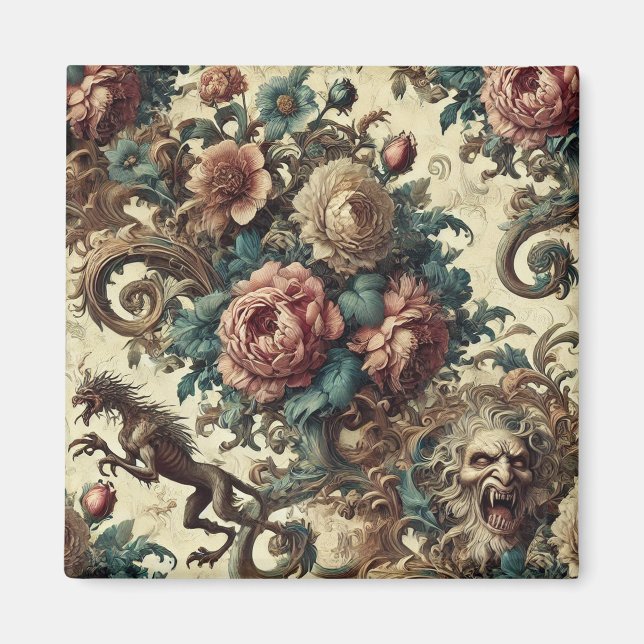 Vild Hearts & Gaunt Hundar - Gothic Victorian Magnet (Framsidan)